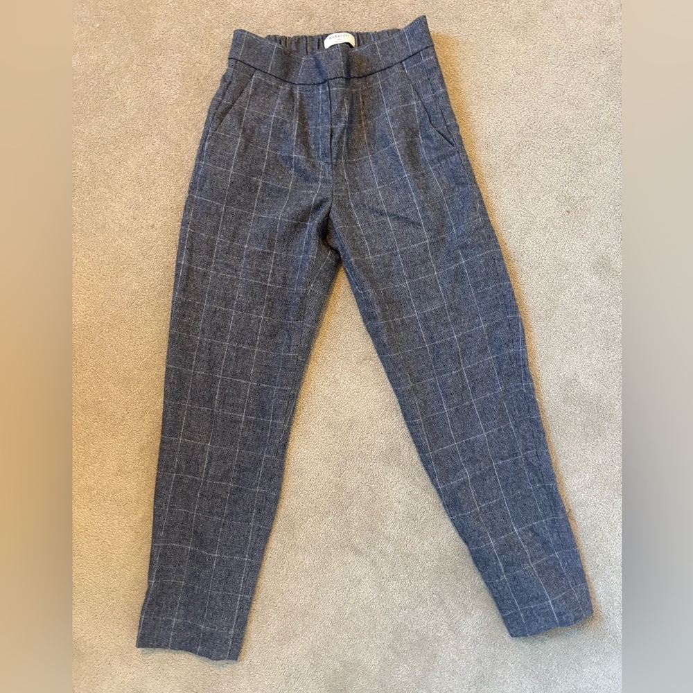 Babaton Charcoal Checkered Pants